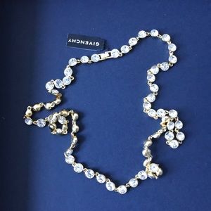 Givenchy Gold and Crystal Necklace
